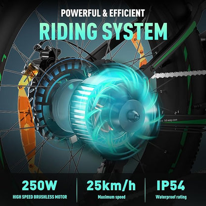 HITWAY 26" 4.0 Fat Tire Electric Bike